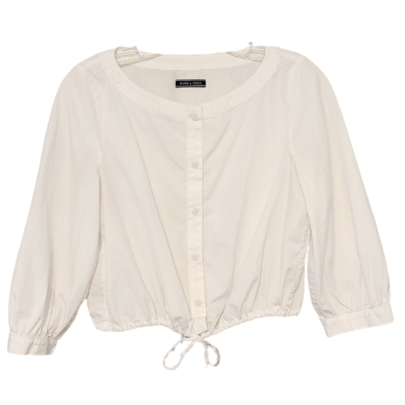 Anthropologie M.D.S. Italian Cotton crop top - Picture 2 of 7